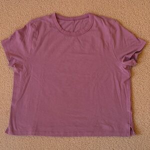 lululemon athletica Dusty Rose Short Sleeve Tee